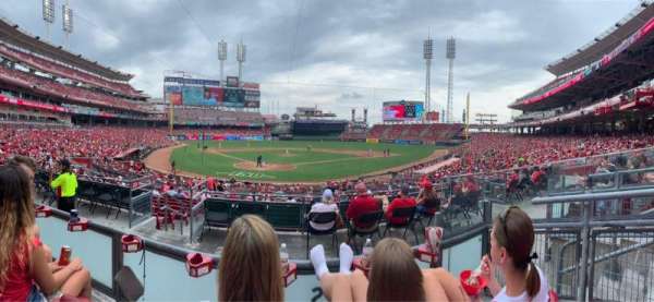 Great American Ball Park, section: 124, row: B, seat: 3
