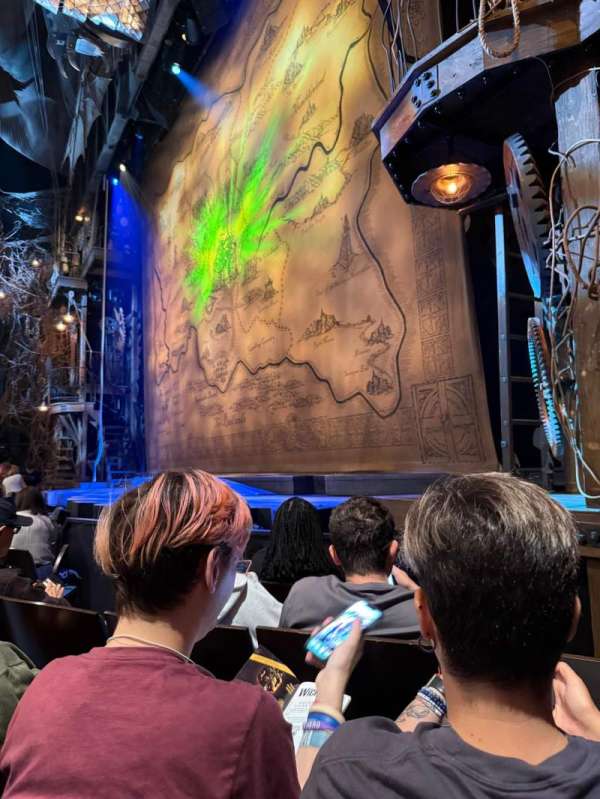 Gershwin Theatre, section: Orchestra R, row: EE, seat: 14