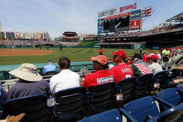Nationals Park, section: 132, row: E, seat: 2