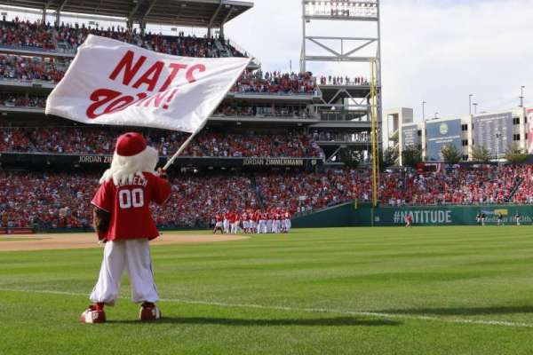 Nationals Park, section: 134, row: G, seat: 7