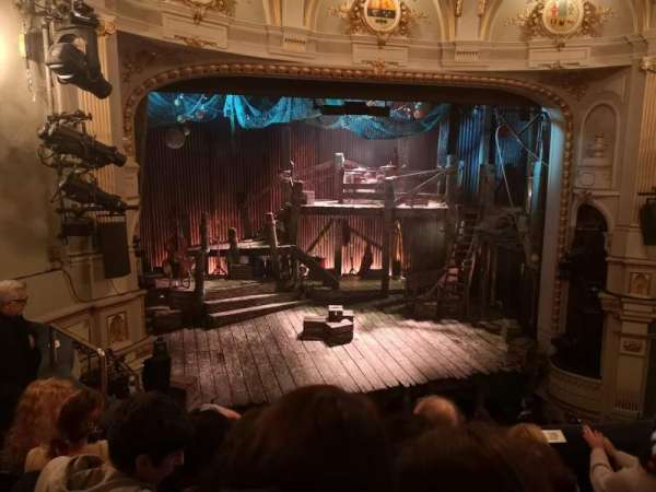 Ambassadors Theatre, section: Circle, row: D, seat: 16