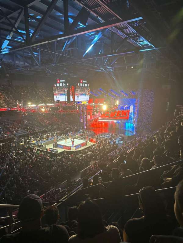 Toyota Arena, section: 207, row: G, seat: 3