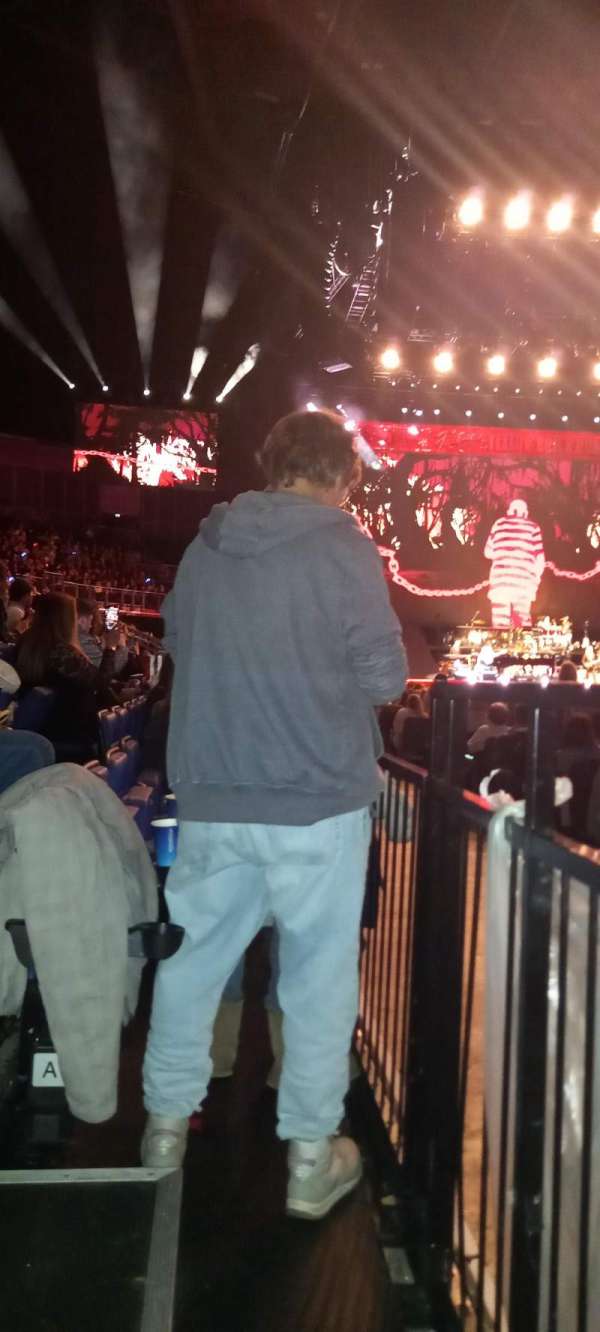 The O2, London, section: 103, row: A, seat: 90