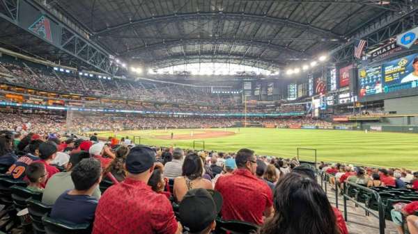Chase Field, section: 112, row: 20, seat: 1