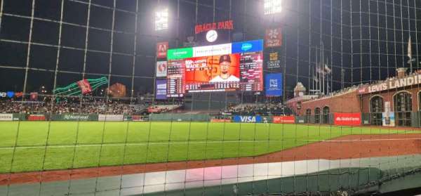 Oracle Park, section: 104, row: A, seat: 5