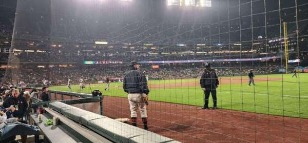 Oracle Park, section: 104, row: A, seat: 5