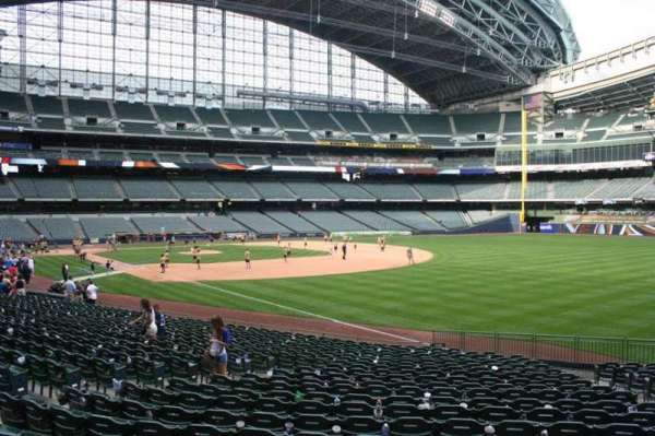American Family Field, section: 108, row: 23, seat: 13