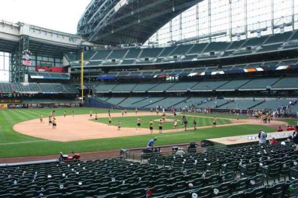 American Family Field, section: 124, row: 19, seat: 10