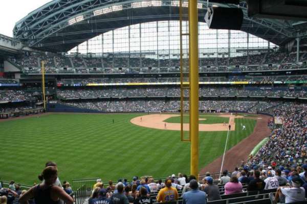 American Family Field, section: 233, row: 18, seat: Bench seat