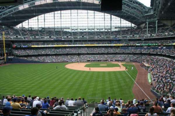 American Family Field, section: 234, row: 18, seat: Bench seat