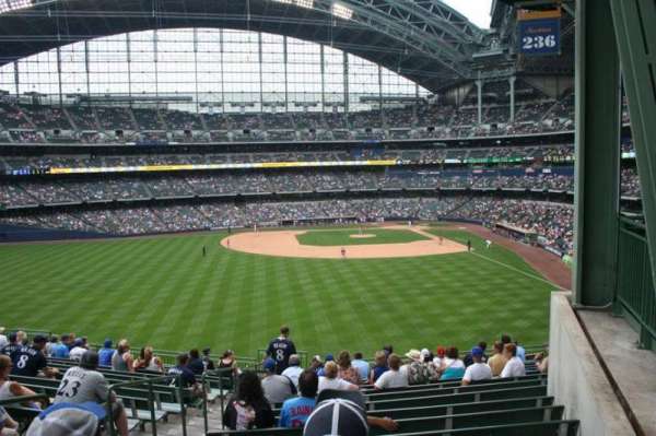 American Family Field, section: 236, row: 16, seat: Bench seat