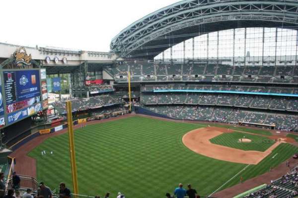 American Family Field, section: 438, row: 20, seat: 8