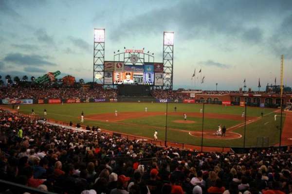 Oracle Park, section: 117, row: 30, seat: 26
