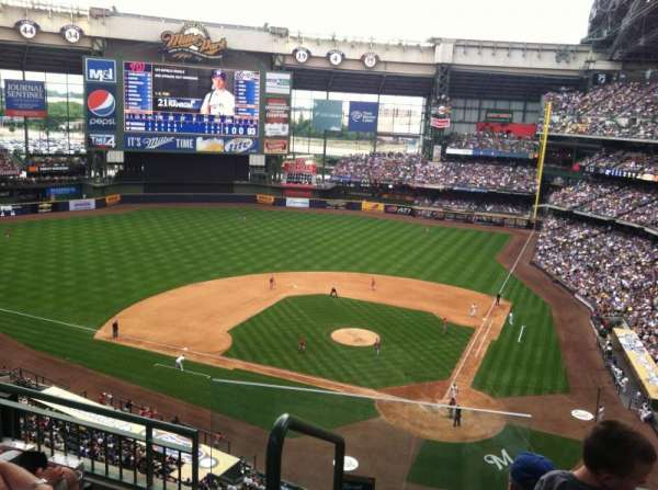 American Family Field, section: 425, row: 4, seat: 13