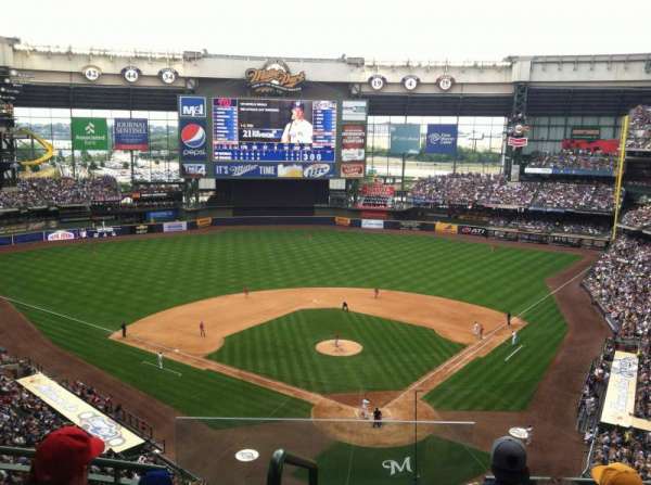American Family Field, section: 422, row: 3, seat: 20