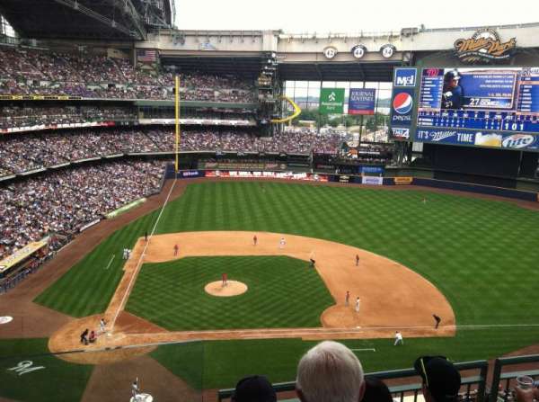 American Family Field, section: 415, row: 4, seat: 13