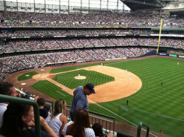 American Family Field, section: 408, row: 3, seat: 20