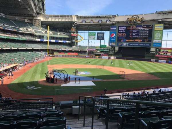 American Family Field, section: 210, row: 7, seat: 14