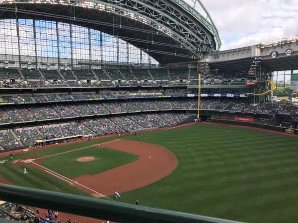 American Family Field, section: 409, row: 1, seat: 6