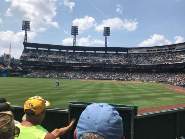 PNC Park, section: 135, row: D, seat: 1