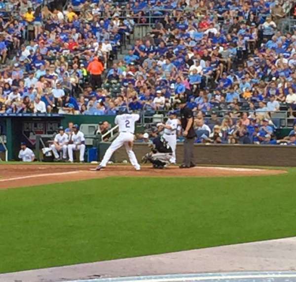 Kauffman Stadium, section: 116, row: B, seat: 6