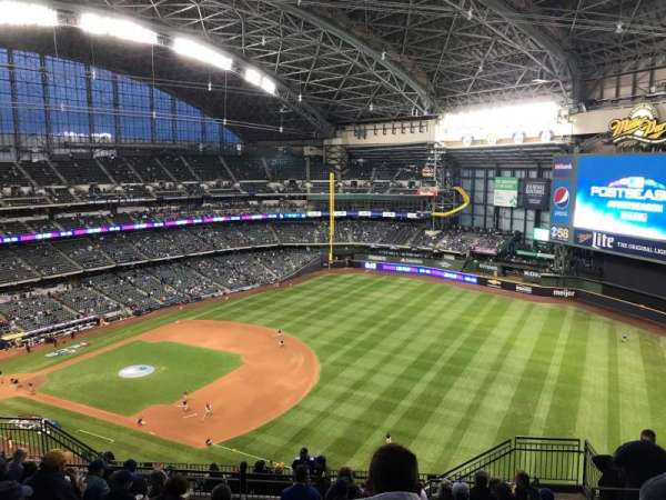 American Family Field, section: 410, row: 18, seat: 15