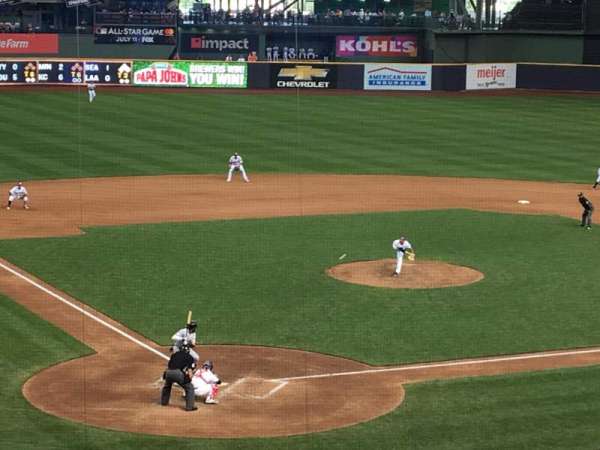 American Family Field, section: 216, row: 1, seat: 1