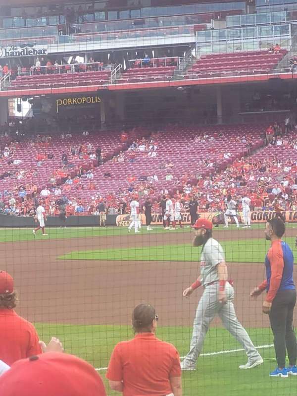 Great American Ball Park, section: 112, row: K, seat: 10