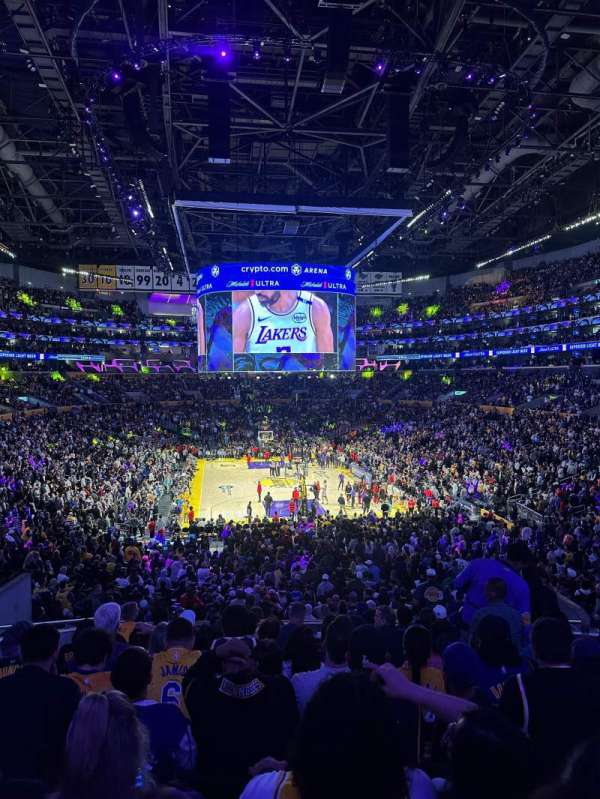 Crypto.com Arena, section: 208, row: 11, seat: 12