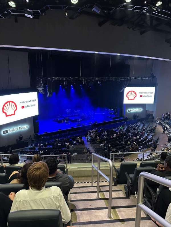 YouTube Theater, section: 202, row: F, seat: 23