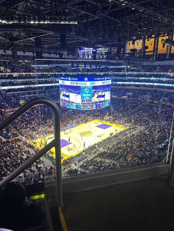 Crypto.com Arena, section: 322, row: 3, seat: 1