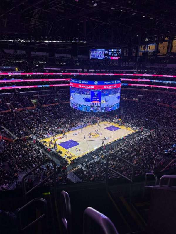 Crypto.com Arena, section: 322, row: 5, seat: 1