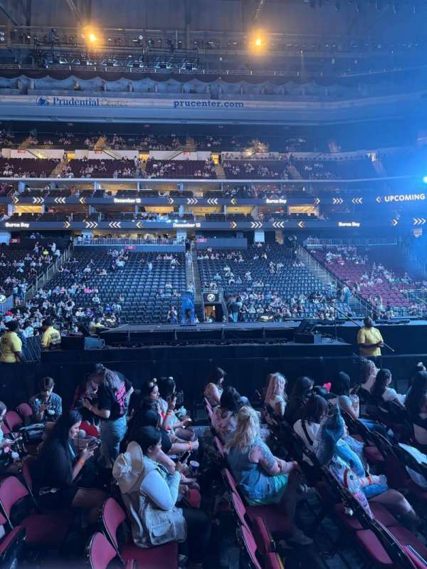 Prudential Center, section: 8, row: 1, seat: 1
