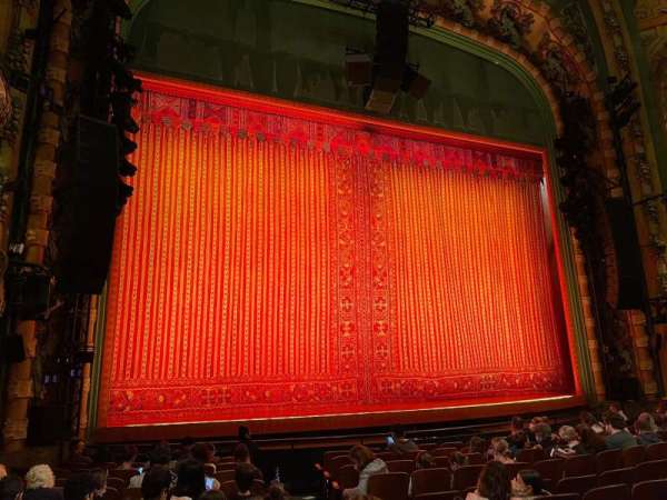 New Amsterdam Theatre, section: Orchestra L, row: L, seat: 1
