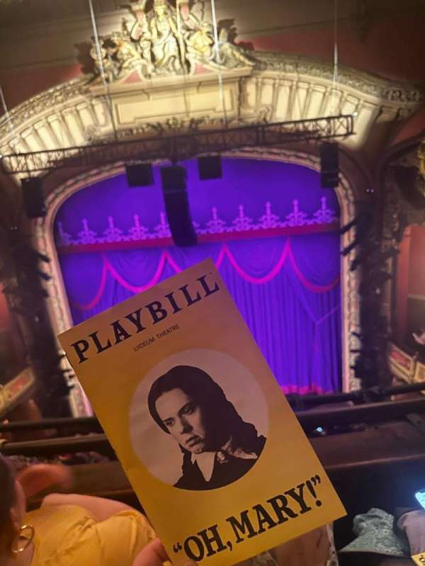 Lyceum Theatre, Broadway, section: Balcony C, row: B, seat: 112