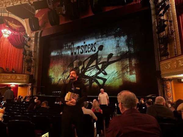 Bernard B. Jacobs Theatre, section: Orchestra R, row: L, seat: 4