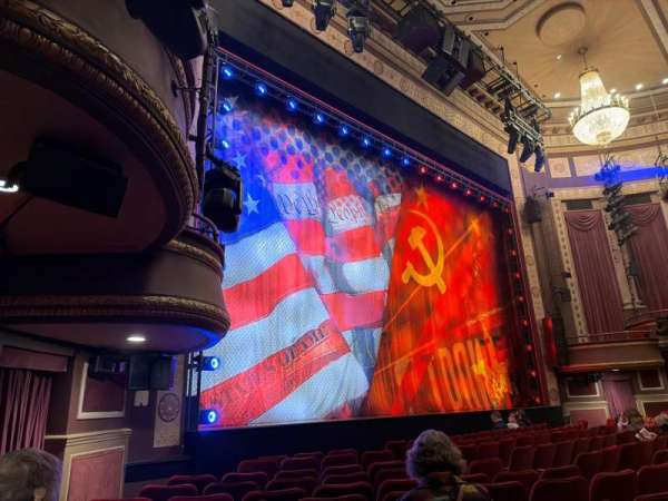 Imperial Theatre, section: Orchestra L, row: H, seat: 21