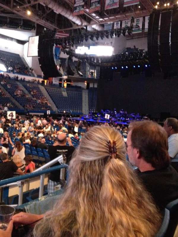 PeoplesBank Arena, section: 117, row: H, seat: 4