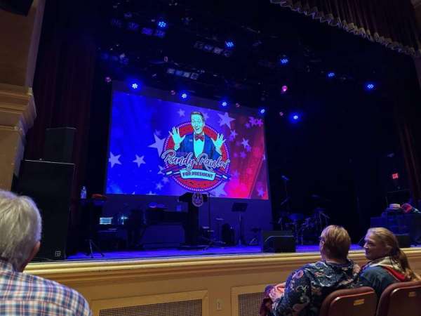 The Ridgefield Playhouse, section: Orchestra L, row: C, seat: 1