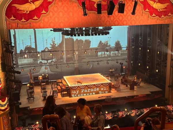 Bernard B. Jacobs Theatre, section: Mezzanine L, row: E, seat: 1