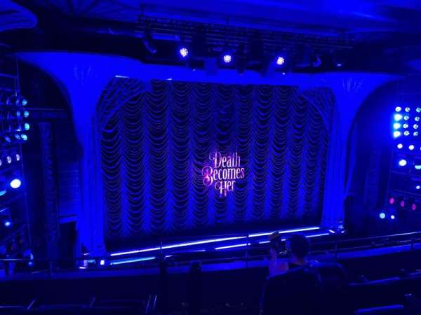 Lunt-Fontanne Theatre, section: Front Mezzanine L, row: D, seat: 1