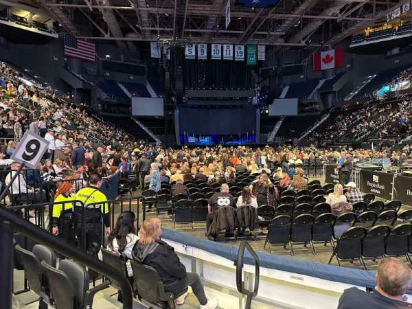 PeoplesBank Arena, section: 123, row: D, seat: 7