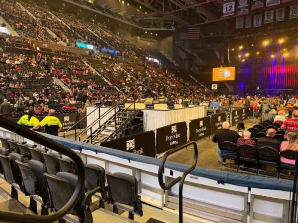 PeoplesBank Arena, section: 120, row: D, seat: 7