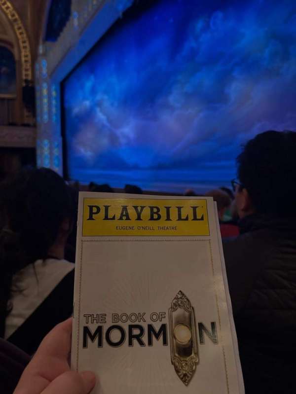 Eugene O'Neill Theatre, section: Orchestra R, row: H, seat: 20