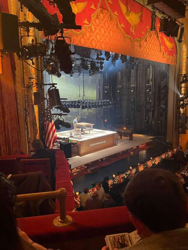 Bernard B. Jacobs Theatre, section: Mezzanine L, row: B, seat: 27