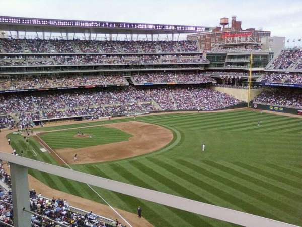 Target Field, section: 203, row: 1, seat: 17