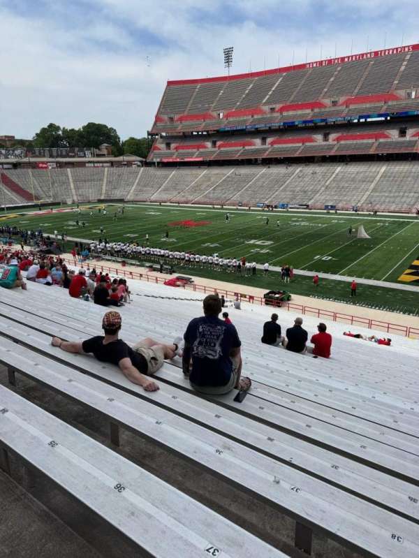 SECU Stadium, section: 28, row: SS, seat: 39