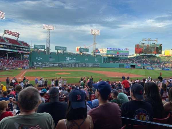 Fenway Park, section: Loge Box 122, row: E, seat: 3