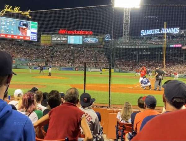 Fenway Park, section: Field Box 50, row: G, seat: 5