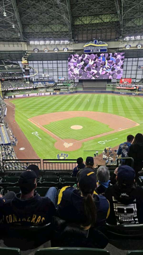 American Family Field, section: 421, row: 6, seat: 10